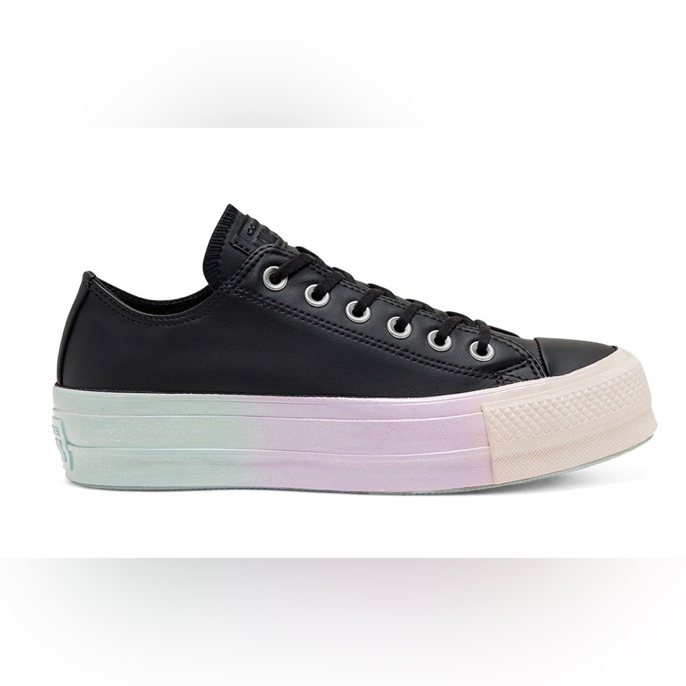NIB Converse Intergalactic Fade Chuck Taylor All Star Platform Low Top, black 9